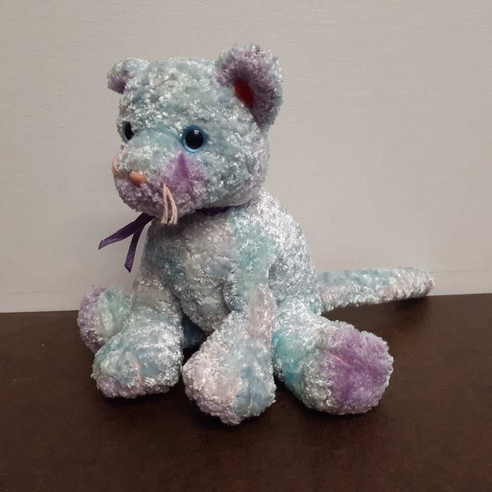 TY Beanie Babies Jaz The Cat Tye-Dyed Bean Bag Stuffed Animal Toy No Hang Tag